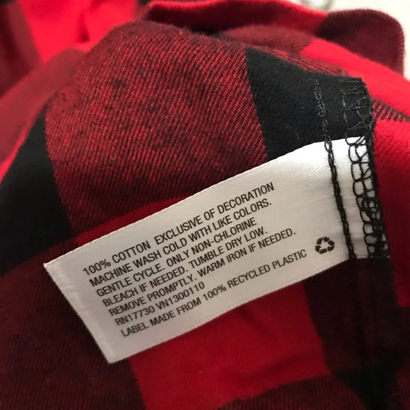 NWT Wondershop At Target Men’s Red Buffalo Check Pajamas Size 3XL - Picture 4 of 10